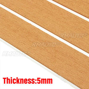 2400x900/600x5mm EVA Foam Faux Teak <b>Boat</b> Decking Sheet Self-Adhesive Marine <b>Flooring</b> <b>Boat</b> Deck Mat Yacht Accessories Gray Brown - Product Image 6