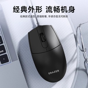 Couso M106 Optical <b>Mouse</b> 3 Buttons Ergonomic Design For Office Home Laptop Desktop USB Universal Use - Product Image 2