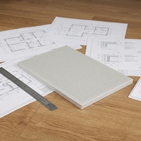 Panneau acoustique en aluminium perforé alvéolé, améliorant la concentration, antibactérien, écologique, pour les espaces de coworking modernes et partagés