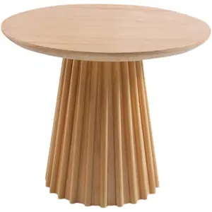 Mobili ristorante di design moderno in legno tavolo da pranzo rotondo in legno