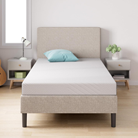 Matelas orthopédique personnalisé Queen Size en mousse à mémoire de forme pure gel, style moderne doux, blanc, qualité hospitalière, à ressorts pour chambre à coucher
