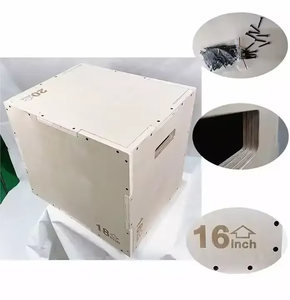 Caja pliométrica de madera multifuncional Caja de <span class=keywords><strong>salto</strong></span> pliométrica Caja de agilidad 3 en 1 para saltar Fitness Estocadas Entrenamiento <span class=keywords><strong>Sentadillas</strong></span> - Product Image 6