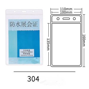 <span class=keywords><strong>Porte</strong></span>-badge <span class=keywords><strong>souple</strong></span> transparent en PVC A6, étanche, pour cartes d'identité, cartes nominatives, cartes de personnel d'exposition - Product Image 5
