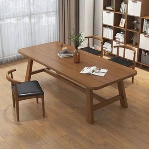 Juego de Mesa de Comedor de Madera de Olmo con Banco, Diseño Moderno para Restaurante o Desayuno - Product Image 5