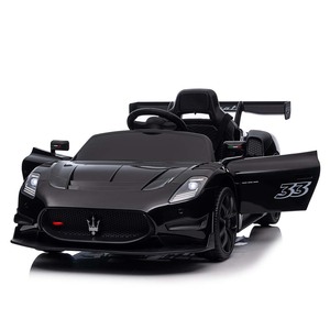 Voiture électrique pour enfants Maserati sous licence, 12V, 4 roues motrices, en plastique, avec lecteur de musique, port auxiliaire, télécommande 2.4G, unisexe, pour les enfants de 2 à 7 ans - Product Image 3