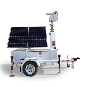 Mobile Solar CCTV Trailer <b>With</b> GPS Battery <b>Camera</b> UST-600S Portable Solar CCTV Trailer Mobile <b>Security</b> Trailer Mobile <b>Security</b> C - Product Image 2