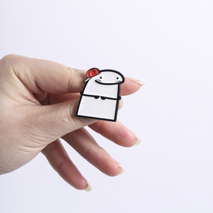 Broches en émail Flork Meme, infirmière avec seringue, pouce levé, broche de dessin animé, badge de revers, bijoux en gros - Product Image 4