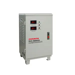 Stabilizer regulator tegangan otomatis AC Motor Servo SVC-5KVA kualitas tinggi