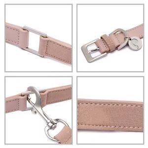 Multifunktionales Hundeleinen-Set mit Einfarbigem Muster zum Umhängen, Verstellbares Trainingshalsband aus Kunstleder mit Freihand-Hundetrainingsleine - Product Image 6