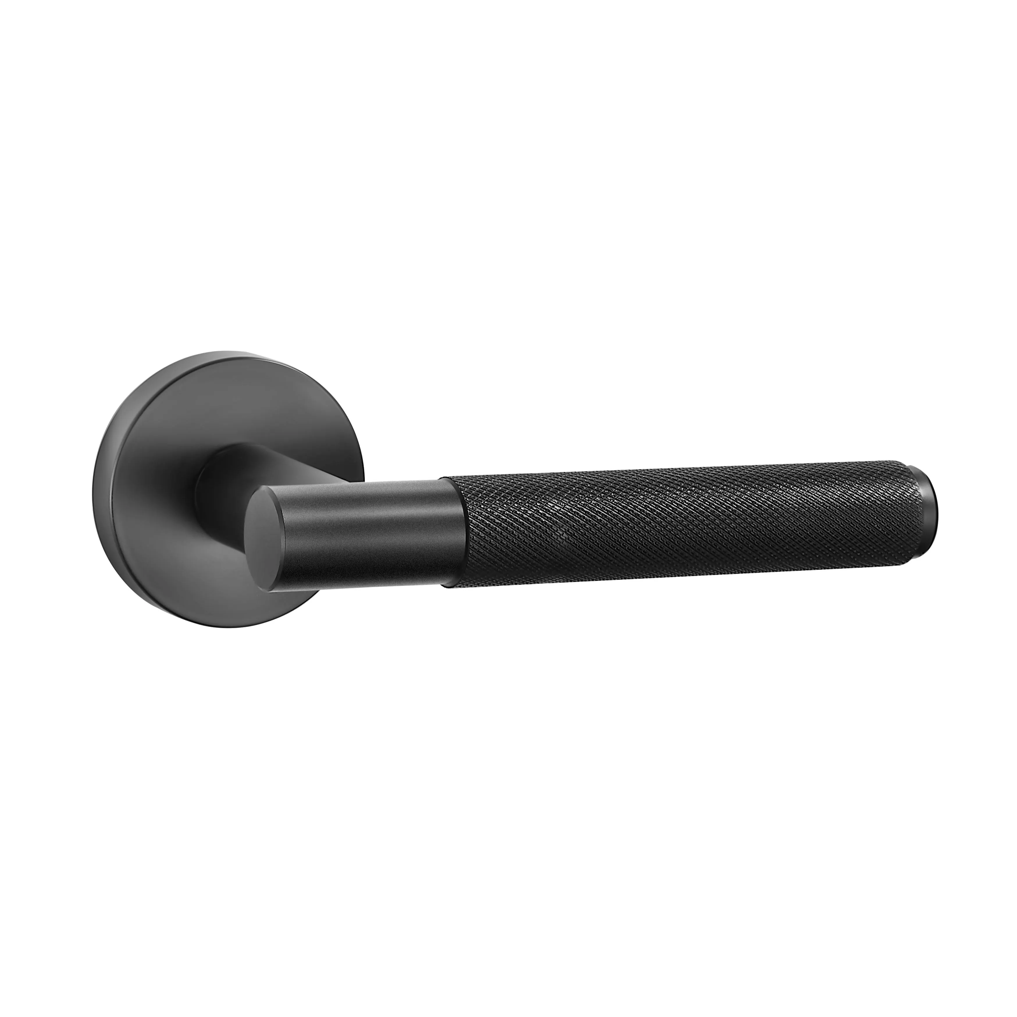 Stile europeo serrature e maniglie per porte interne in lega di zinco nero zigrinatura maniglia serratura set per la Privacy maniglia per il bagno