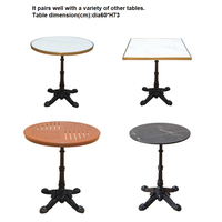 Ensemble bistrot français de luxe MUGAO, style vintage, chaise et table en rotin PE imitation bambou, mobilier de jardin pour café, restaurant, extérieur
