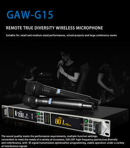 GAW-G15 Profession Stage KTV Conference Effectuer un système de micro sans fil UHF True Diversity Digital Mic One-to-One Fréquence de verrouillage - Product Image 5