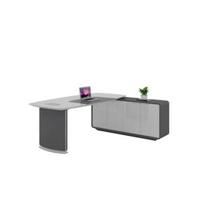 Fantaisie Président Chaise Artistique Blanc Noir Or Nordique à Foshan en forme de <span class=keywords><strong>l</strong></span> Home Corner Executive Acrylique Stand Marbre Bureau Bureau - Product Image 5