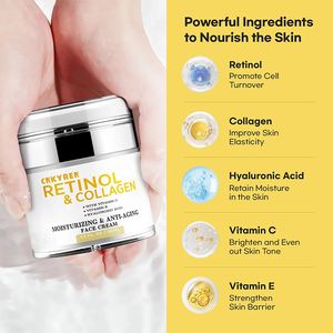 Антивозрастной крем для лица с ретинолом и коллагеновым кремом для лица с гиалуроновой кислотой - Product Image 3