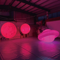 Ballon gonflable géant Saturne publicitaire avec éclairage LED pour la décoration en gros