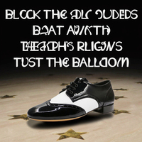 Sepatu pria tumit rendah Ballroom & tari Swing dengan sol fleksibel lapisan kulit asli Model 7812