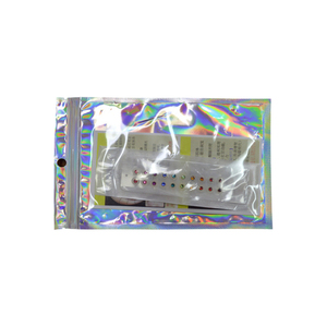 Biji telinga berlapis emas 24k tahan air, 20 buah akupunktur telinga hipoalergenik untuk menghilangkan stres, alat terapi aurikular mewah - Product Image 2