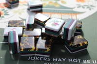 Mahjong Amerika 4 Lapis Berukir, Alas Leopard Luxe 160 Ubin Butik, Buatan Tangan untuk Penyajian Mewah