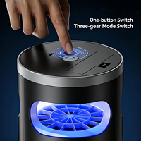 Lámpara Antimosquitos Recargable por USB, Luz Nocturna Ultravioleta UVA, Mata Insectos, Moscas, Polillas