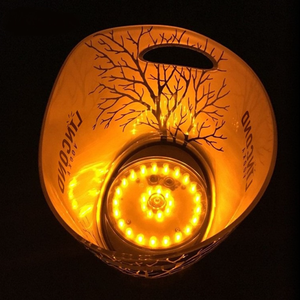 RGB Có Thể Sạc Lại LED Ánh Sáng 12-Lít Acrylic Xô Đá Thân Thiện Với Môi Đảng Hiện Đại Vodka Bia Đồ Uống Máy Tính Để Bàn Mát Kẹp Cao - Product Image 3