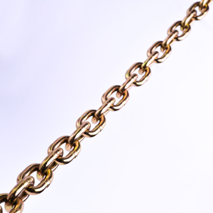 Chaîne de reliure US Type G70 Chaîne d'arrimage de transport en acier de qualité 70 revêtue de zinc jaune avec technologie de soudure de finition galvanisée - Product Image 3