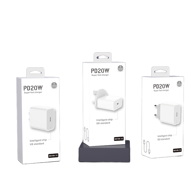 Cheapest Price 20W USB-C US EU UK Plug Type-c Charger Super Fast Charge QC3.0 with Package for Phone Mobile Android Iphone