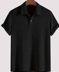 Chemise polo décontractée à manches courtes en tricot à col rabattu pour homme, de haute qualité, nouvelle collection, logo personnalisé - Product Image 6