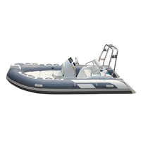 13ft RIB 390 Coque rigide en fibre de verre RIB Hypalon/Pvc Bateau de pêche gonflable Zodiac
