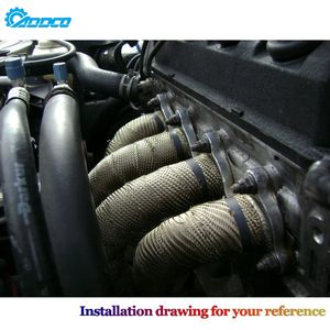 ADDCO EPMAN titanyum <span class=keywords><strong>2</strong></span> "X10 metre isı WRAP egzoz manifoldu & 4 kablo TIESExhaust termal koruma AD-WR15TI - Product Image 6