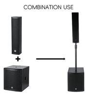 DBK BP12P Caisson de basses actif de 12 pouces, haut-parleur de basses puissant pour les fêtes, les événements, les clubs, les scènes, les systèmes de sonorisation PA