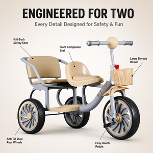 Nouveau modèle <span class=keywords><strong>Tricycle</strong></span> <span class=keywords><strong>pour</strong></span> enfants à <span class=keywords><strong>double</strong></span> siège <span class=keywords><strong>Tricycle</strong></span> à trois roues <span class=keywords><strong>pour</strong></span> bébés <span class=keywords><strong>pour</strong></span> enfants-Vente en gros - Product Image 2