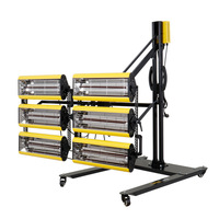 Lámpara de Curado Infrarroja de Onda Corta de Alta Calidad para Pintura Automotriz, AC 220-240V 2600W, para Secado de Pintura de Automóviles
