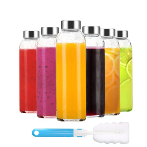 Botella de Vidrio Transparente de 300 ml con Anillo de Cierre, Personalizable, Certificada ISO9000, para Jugo, Café, Té, Kombucha y Tequila - Product Image 1