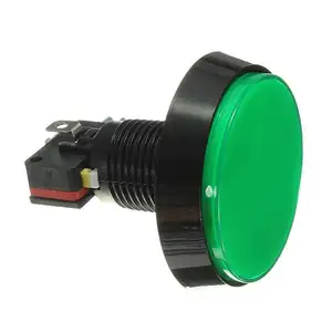 60mm plastic push button switch electric pushbutton switch with Led light Momentary large game accessories