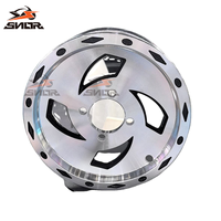 Rines de Motocicleta SNOR de Alta Calidad, Cromados y Duraderos, Juego de Rines para Bajaj RE Tuk Tuk Triciclo