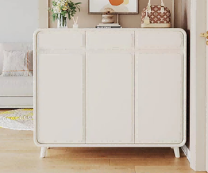 Modern Plastic <b>Shoe</b> Rack With 3 Doors <b>Space</b> <b>Saving</b> Freestanding Living Room Furniture Minimalist Design White Color - Product Image 6