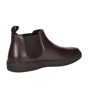 Stivaletto da uomo 19L6 in pelle nera stile Chelsea, slip-on, per uso casual. - Product Image 5