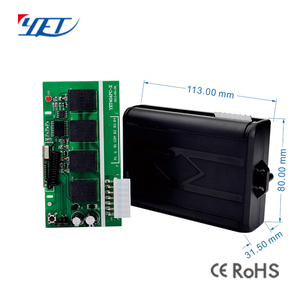 Contrôleur de porte de garage <span class=keywords><strong>YET404PC</strong></span> 12V/24V, récepteur de portail avec deux émetteurs et câble pour contrôle d'accès - Product Image 5
