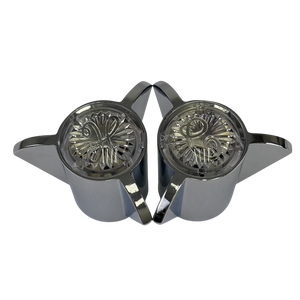 Paire de poignées de robinet pour Sayco en chrome pour baignoire et douche - Product Image 6