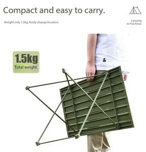 Table <span class=keywords><strong>de</strong></span> camping, en alliage d'aluminium, table pliable, extérieur, randonnée, barbecue, pliable, compacte, ultra légère, sac <span class=keywords><strong>de</strong></span> rangement inclus - Product Image 5