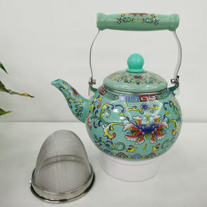 BOYANG nuovo arrivo <span class=keywords><strong>teiera</strong></span> 2.5L manico in ceramica generale bollitore <span class=keywords><strong>da</strong></span> tè smaltato per <span class=keywords><strong>fornello</strong></span> a induzione con colino <span class=keywords><strong>da</strong></span> tè - Product Image 4