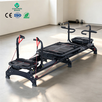 Reformer de Pilates Comercial CONTRON con Estructura Metálica, Duradero, Ecológico y Multifuncional para Estudio de Fitness