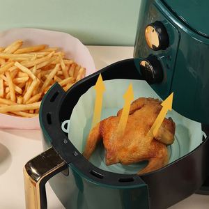 Reusable <b>Silicone</b> <b>Baking</b> Tray for Air Fryer Durable Dish & Pan for Kitchen Essentials - Product Image 5