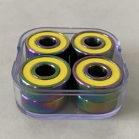 Roulements de skateboard en céramique titane couleur 6 billes 608