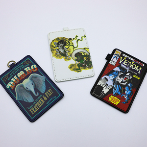 Porte-cartes en cuir PU avec motif de dessin animé, pochettes pour cartes à collectionner, pochettes pour cartes mates avec double mousqueton - Product Image 4