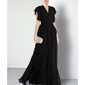 Abito da Donna Elegante e alla Moda, Taglie Forti, con Bordi Plissettati e Arricciati, Vendita all'Ingrosso - Product Image 6