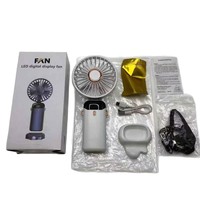 Mini ventilateur portable à fixer au cou USB 5V, léger, mains libres, solution de refroidissement silencieuse, rechargeable, pliable, pour voiture et hôtel