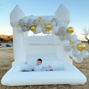 Đám cưới Bouncer trắng hồng <span class=keywords><strong>Inflatable</strong></span> nhà bị trả lại với bóng Pit hồ bơi <span class=keywords><strong>Inflatable</strong></span> lâu đài bouncy - Product Image 4
