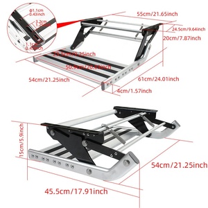 Accesorios de <span class=keywords><strong>caravana</strong></span> TYTXRV, 528mm, Estándares Australianos, paso RV, aluminio, antideslizante, Manual, extraíble, <span class=keywords><strong>escalera</strong></span> individual con luz LED - Product Image 6