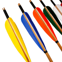 Flèches en bambou de haute qualité 85cm 5 ''plume de dinde pour le tir à l'arc AF